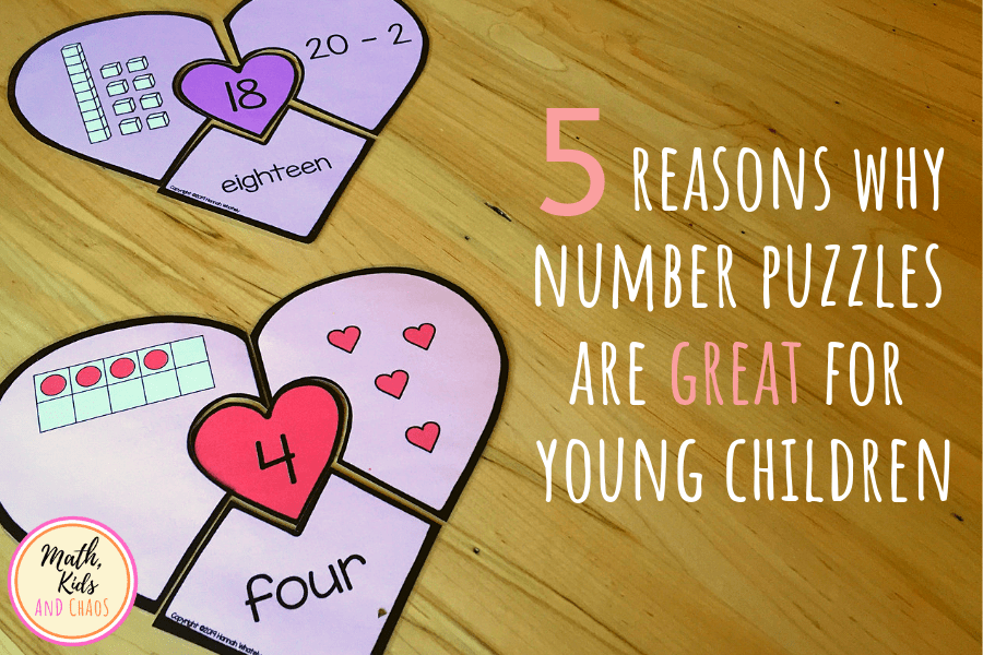 5 reasons why number puzzles are GREAT for young children.