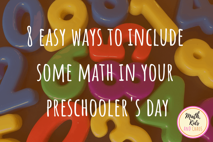 8 easy ways to include some math in your preschooler’s day