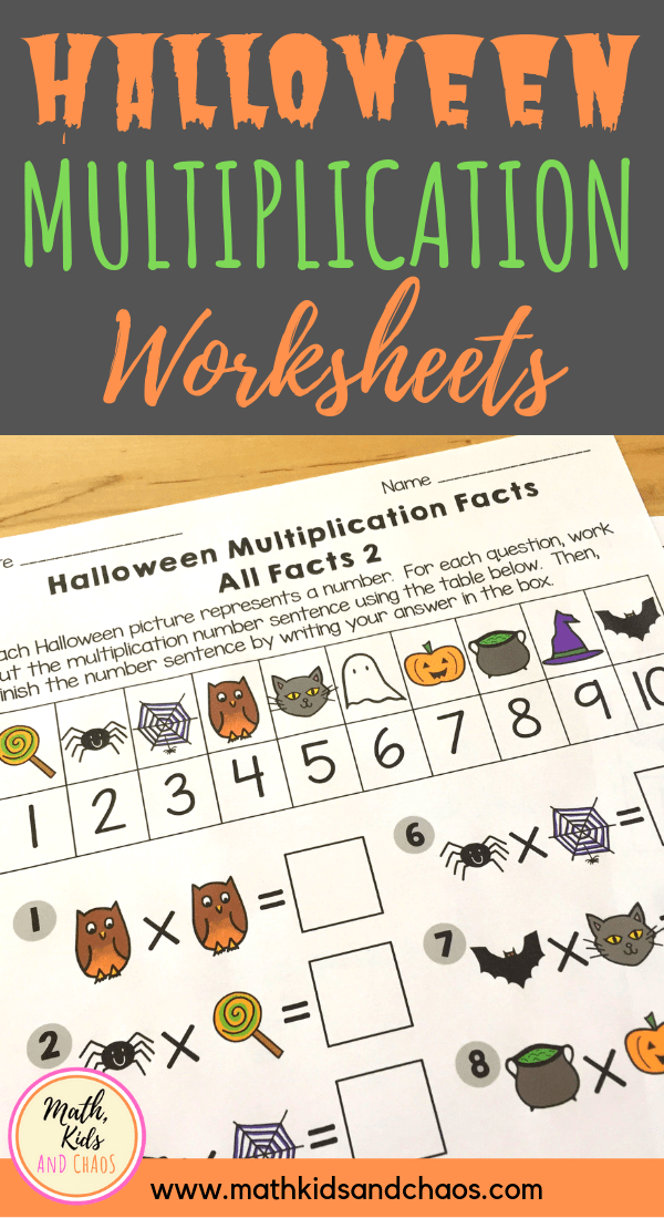  Halloween Multiplication Worksheets Math Kids And Chaos