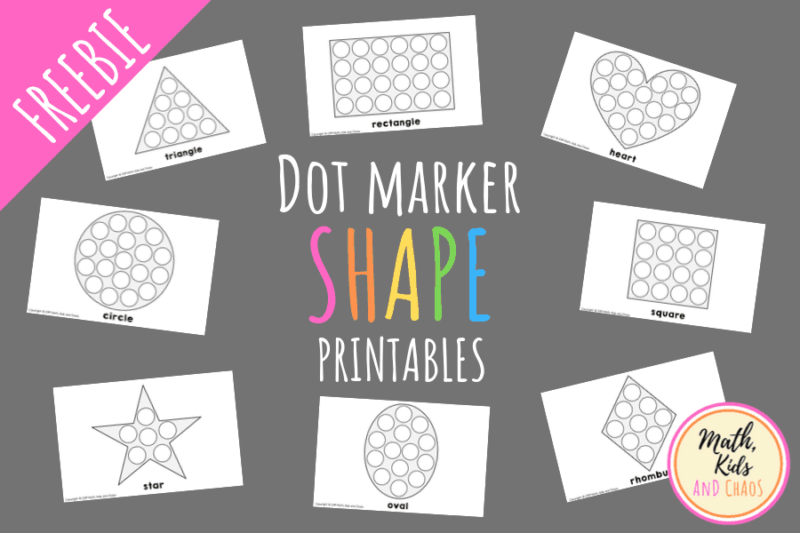 Shape dot marker printables featured image