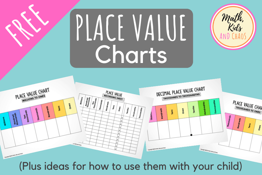 Free printable place value chart (plus activities to try!)