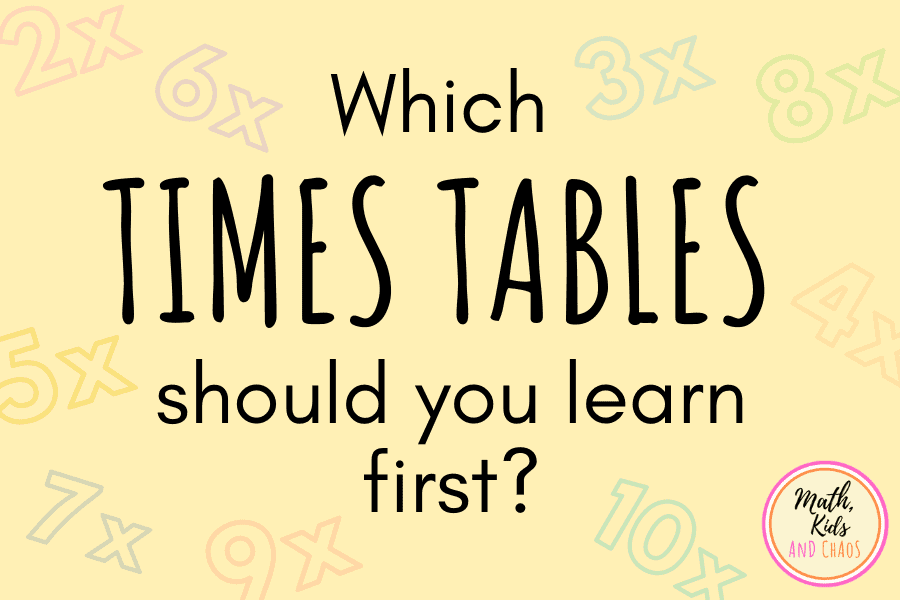 Which times tables should you learn first?