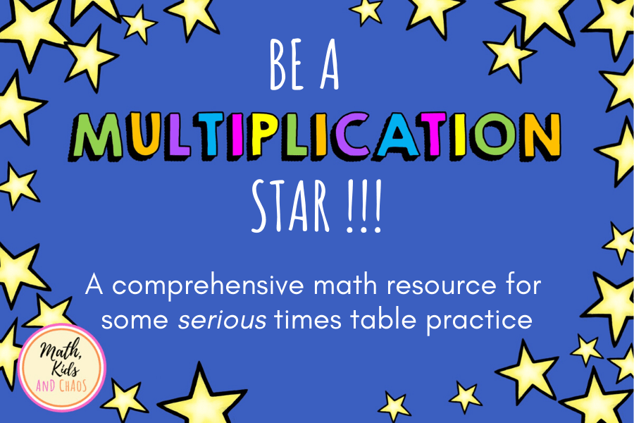 Be a multiplication star!  (multiplication worksheets)