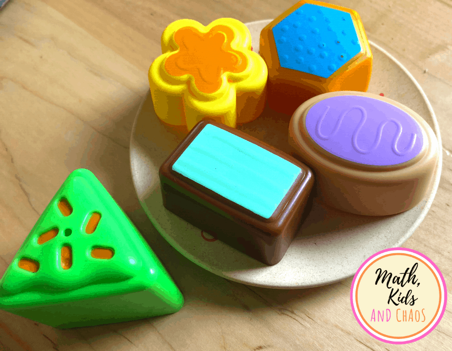 Shape cookies for cafe pretend play set-up