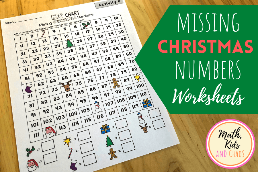 CHRISTMAS MISSING NUMBERS ACTIVITIES