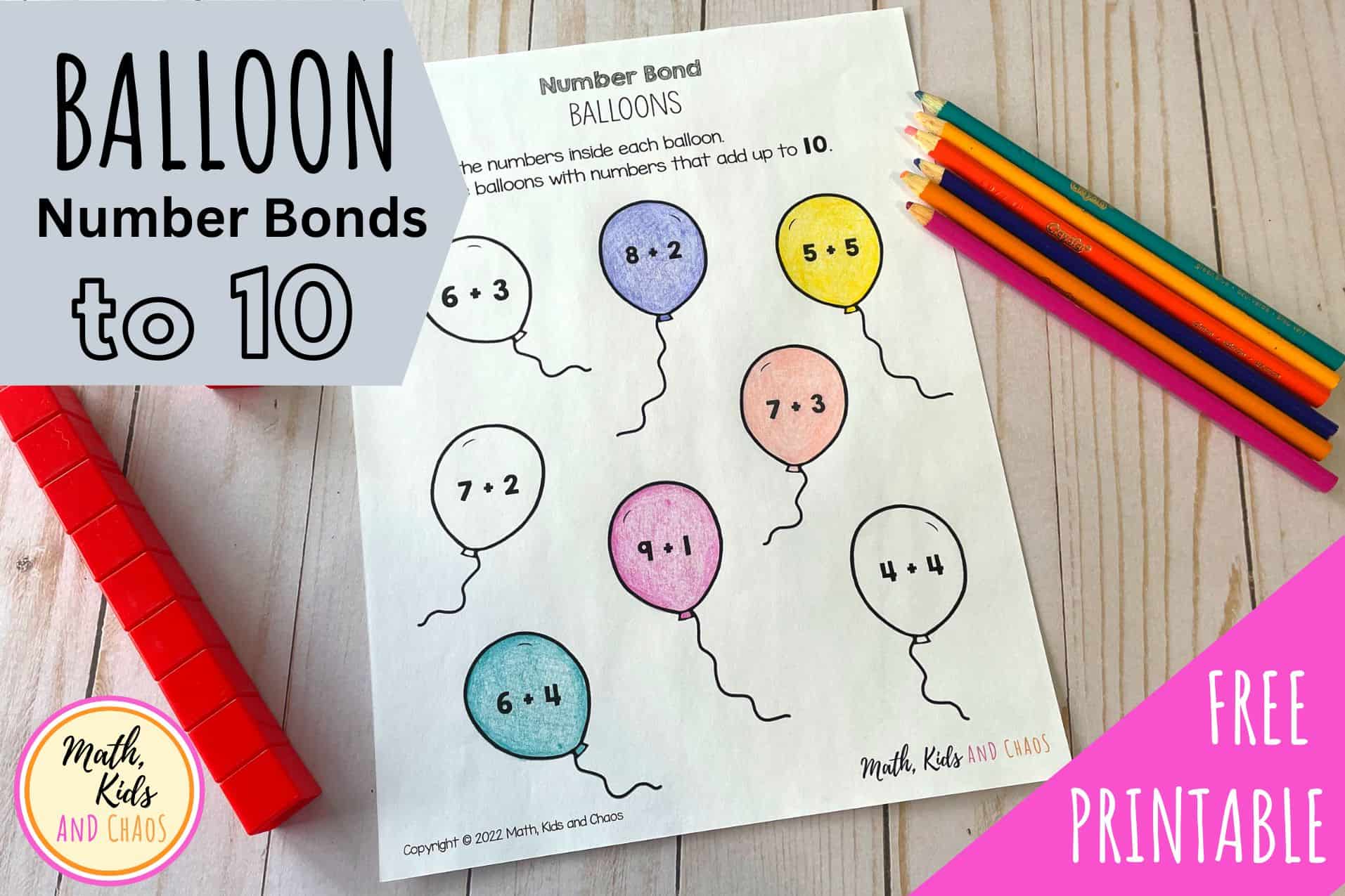 Balloon number bonds to 10 activity
