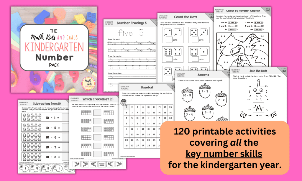Kindergarten Number Pack
